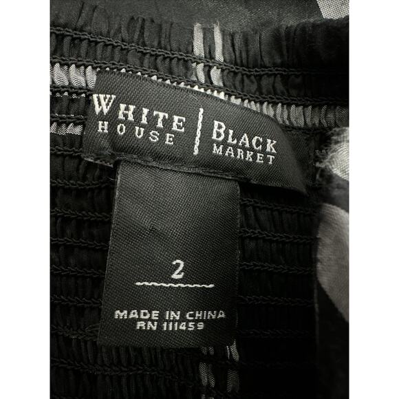 White House Black Market Womens Strapless Halter Cocktail Dress Plaid Size 2 - Picture 5 of 6